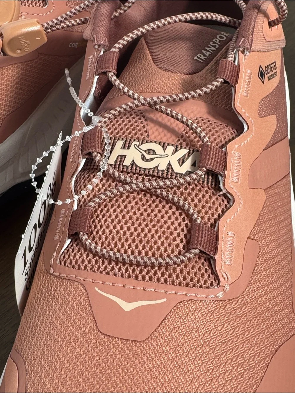 HOKA Transport GTX Gore-Tex Shoes Women’s 10 Blush Rose/Cream NWT